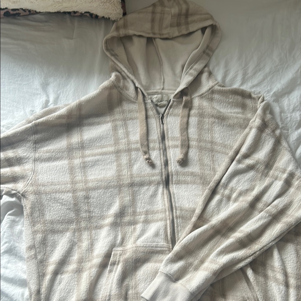 Vintage Havana Cream and Tan Teddy Jacket Soft and Cozy